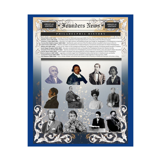 Founders News Historical Matte Vertical Posters