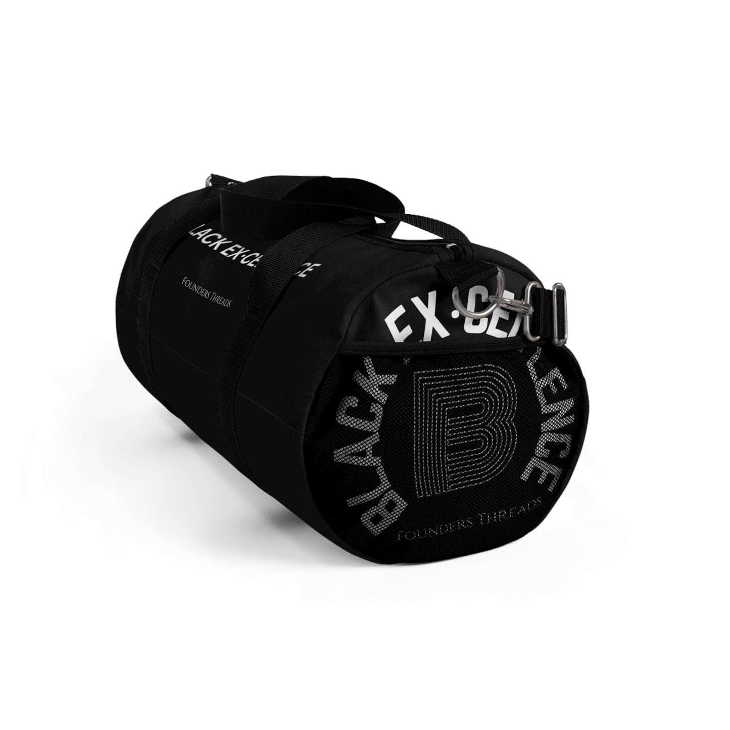 Black Excellence Duffel Bag - Stylish Gym & Travel Companion