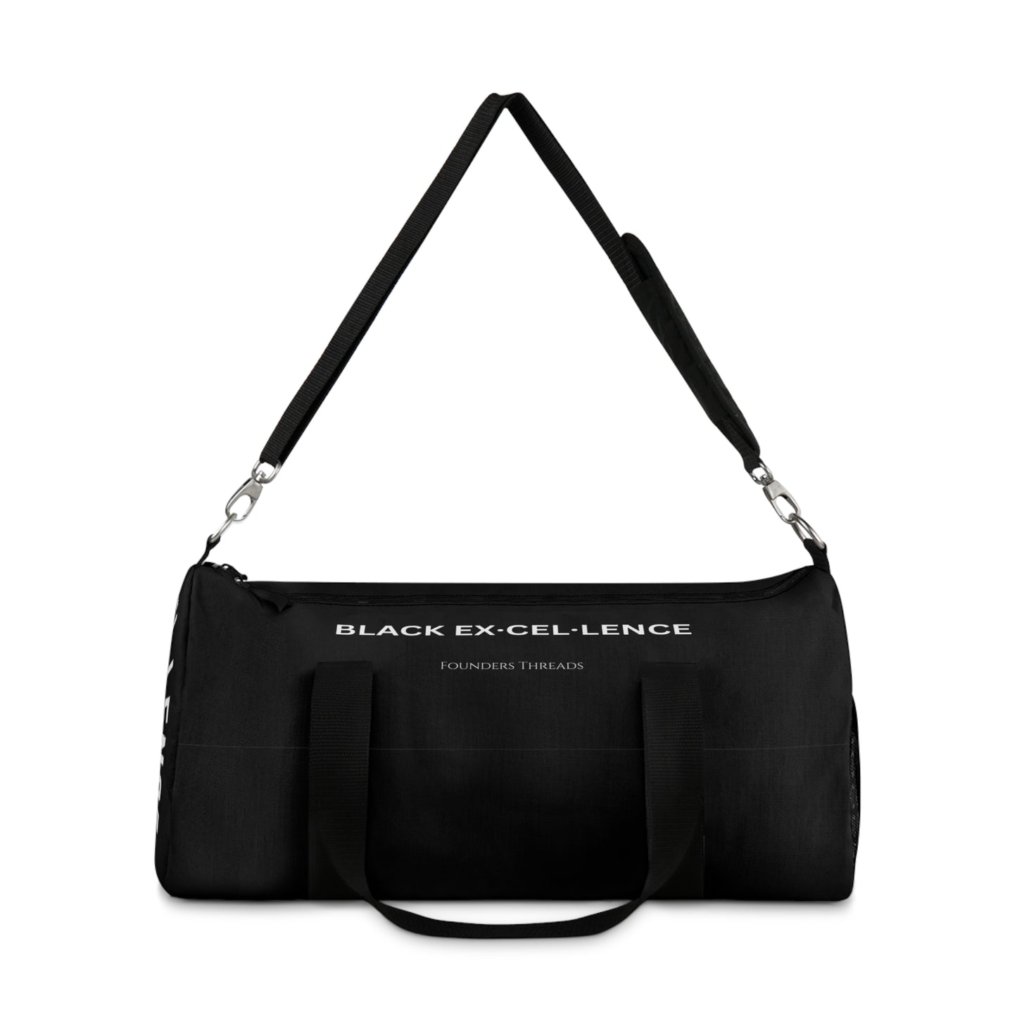 Black Excellence Duffel Bag - Stylish Gym & Travel Companion