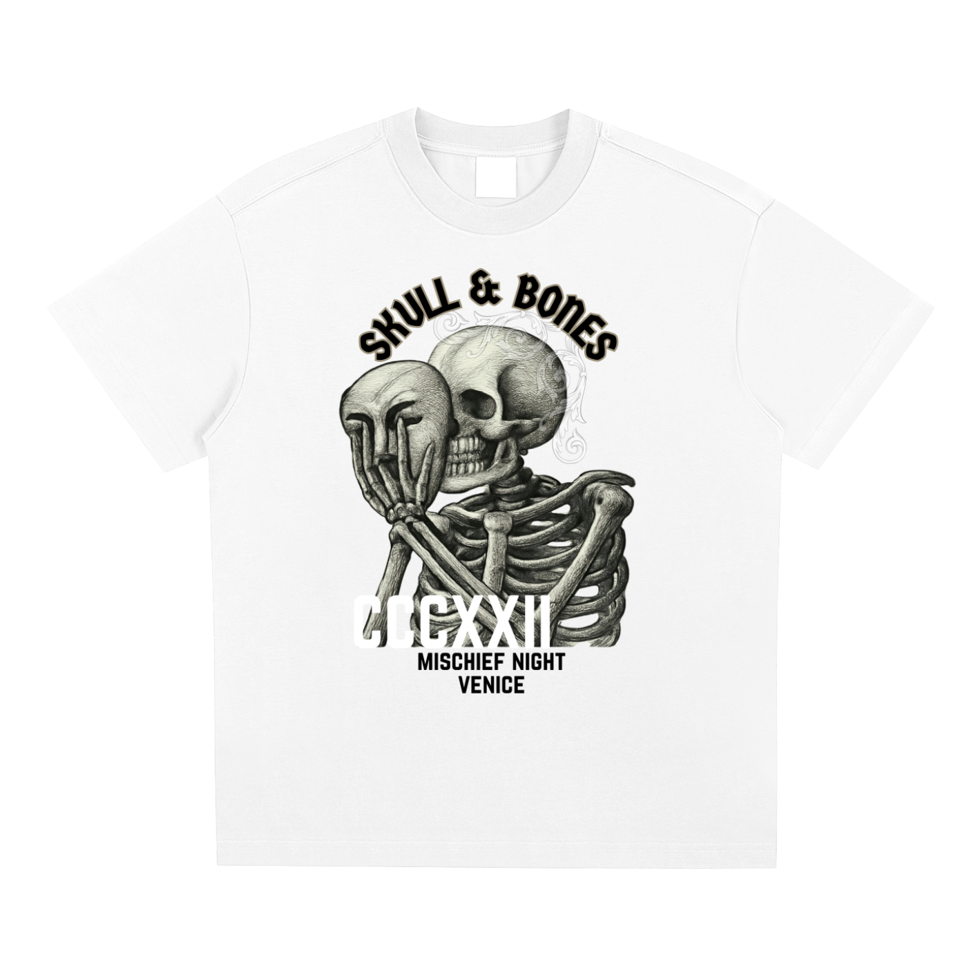 Skull & Bones Roman Numeral Tee