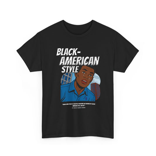 Black-American Polo Style Heavy Cotton Tee Shirt