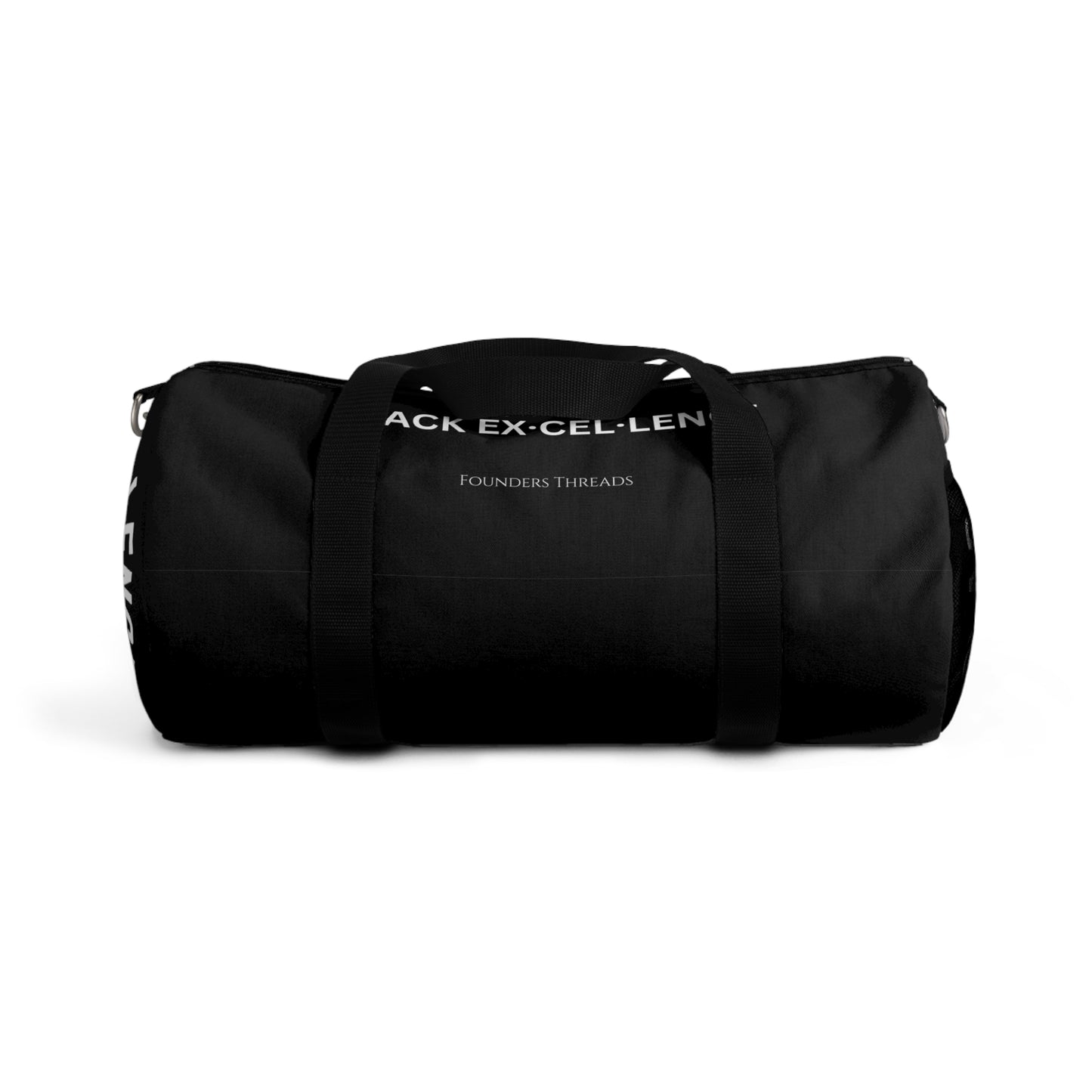 Black Excellence Duffel Bag - Stylish Gym & Travel Companion