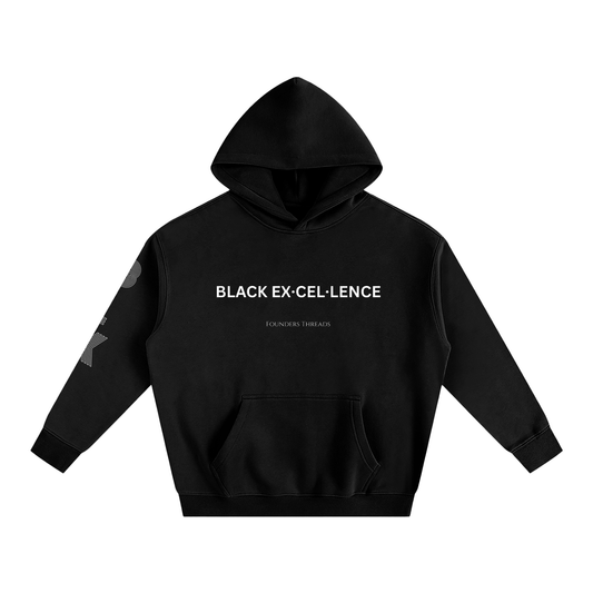 Black Excellence Oversize Fleeced Hoodie