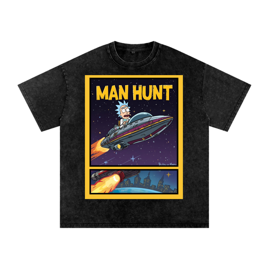 ManHunt Space Rick Morty Tee