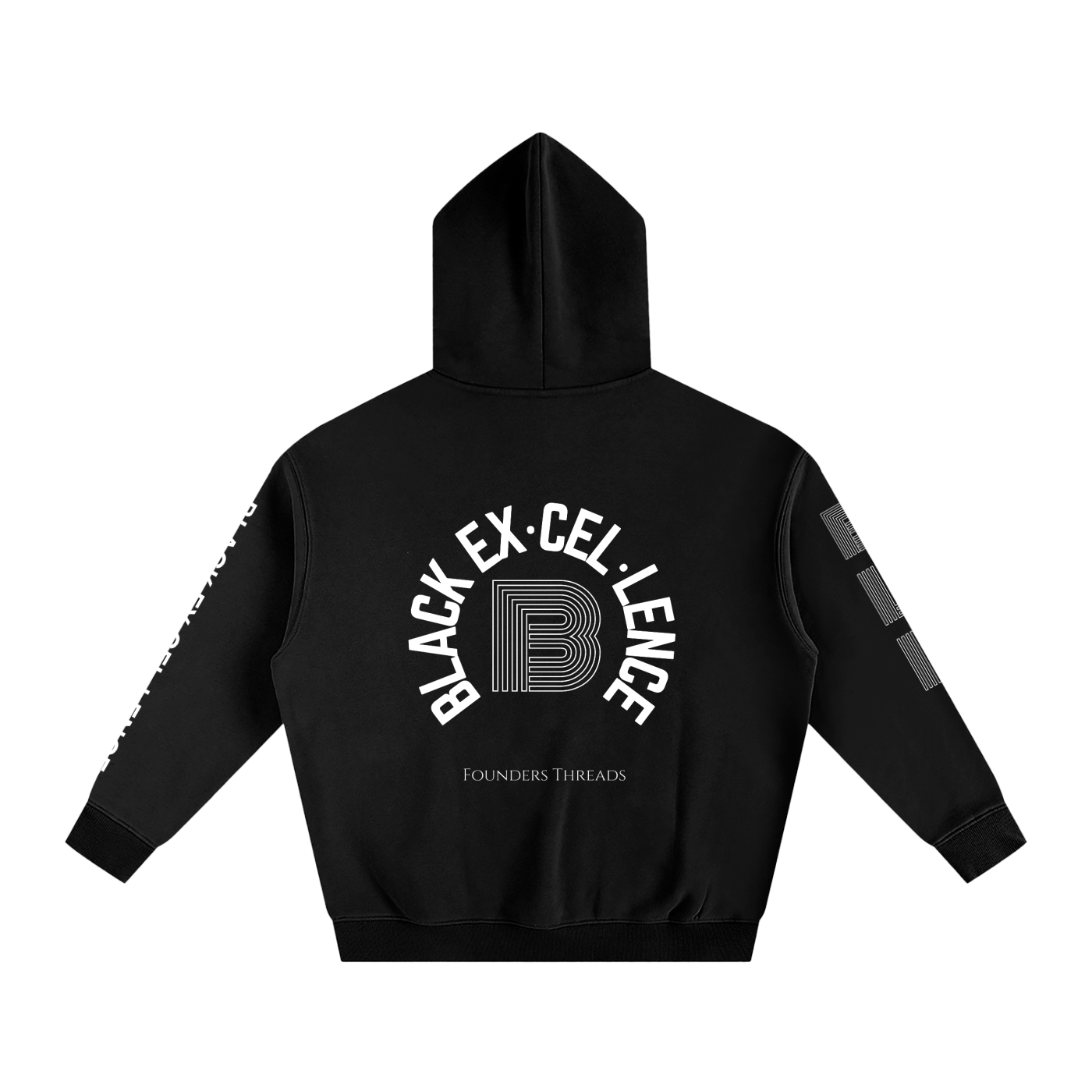 Black Excellence Oversize Fleeced Hoodie