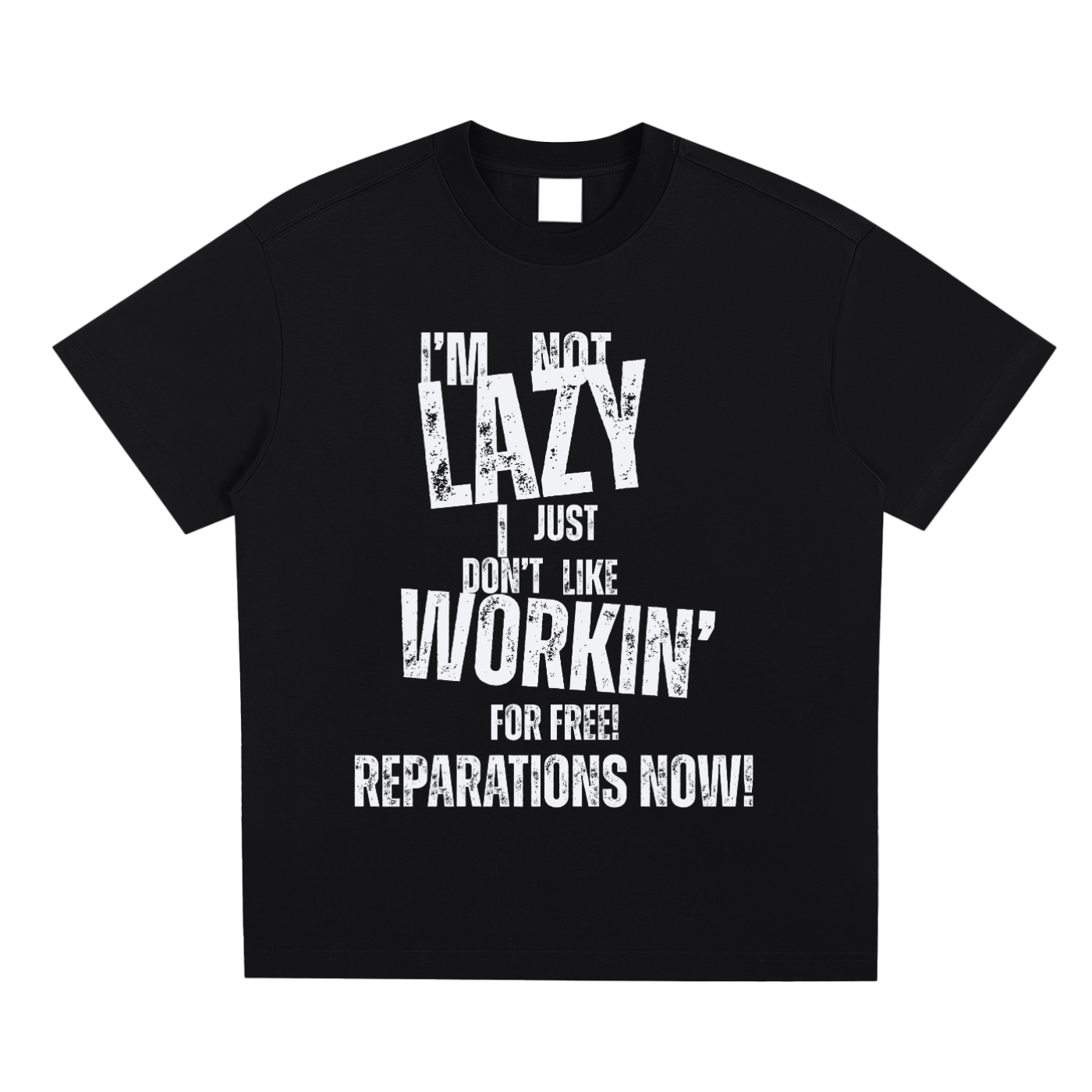 No Free Work - Reparations Now Tee - Black